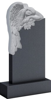 Ангел с крыльями, прямоугольный памятник, арт. AT.69