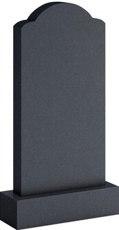 Арка с округлым навершием, чёрный гранит, арт. AA.27