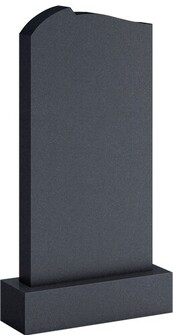 Памятник со скругленным левым углом и уступом, арт. AA.29