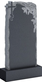 Памятник с крестом и дубовыми листьями, арт. AC.11