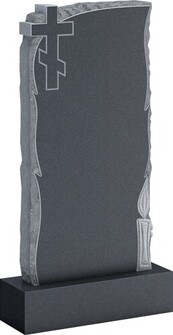Крест и лилии, вертикальный камень, арт. AC.15