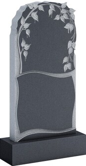 Памятник с аркой из ветвей и рамкой внизу, арт. AE.82