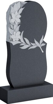 Памятник с лилиями и овальным верхом, арт. AK.45